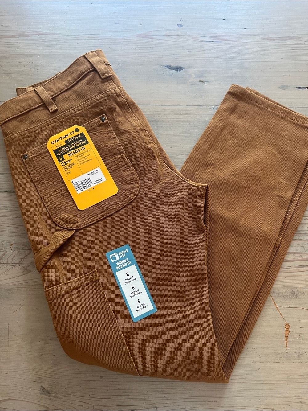 Carhartt Relaxed Fit  Rugged Twill Tan Duck Cargo Pants